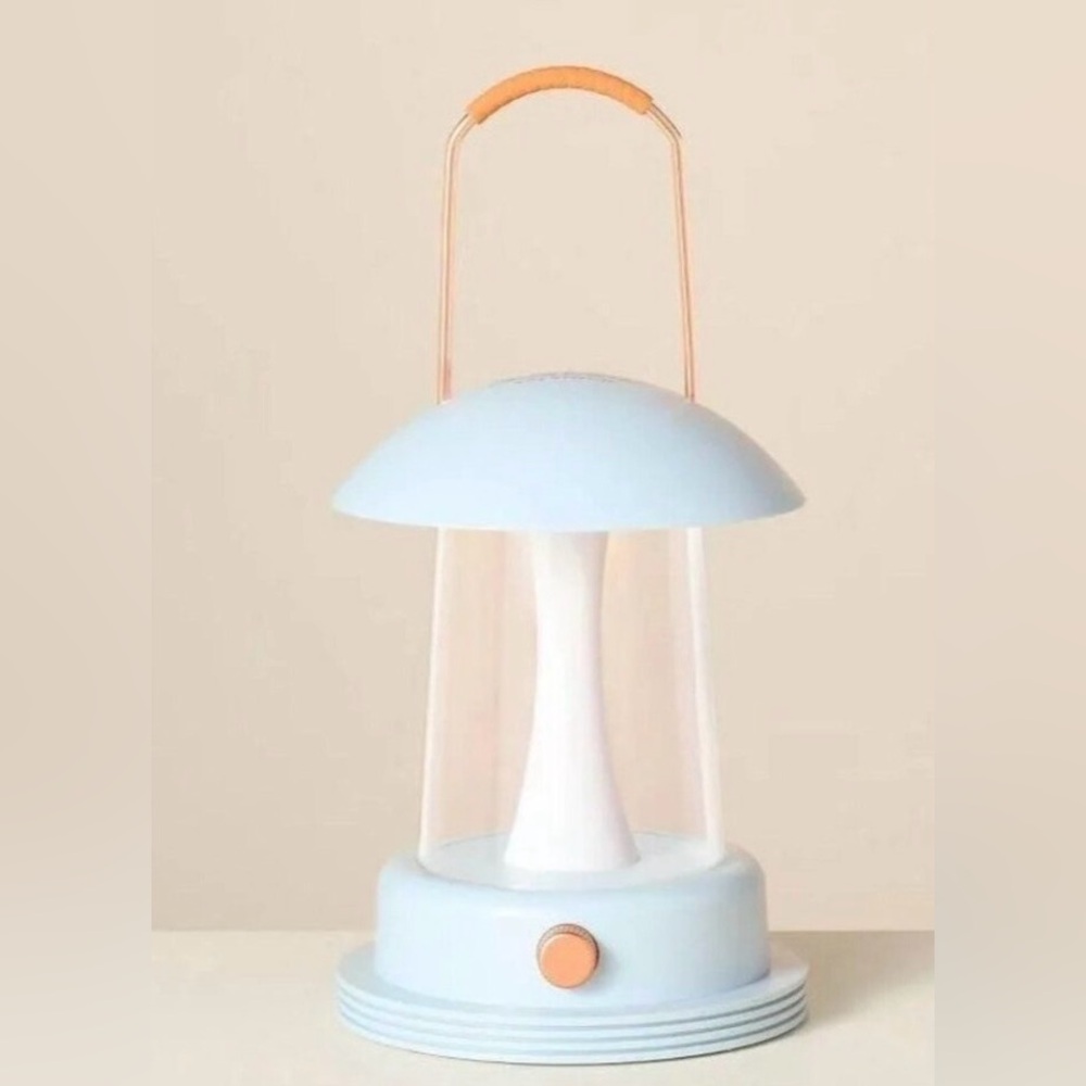 Hearth & Hand Blue LED Lantern with Dimmer Switch (Rechargeable) NIB